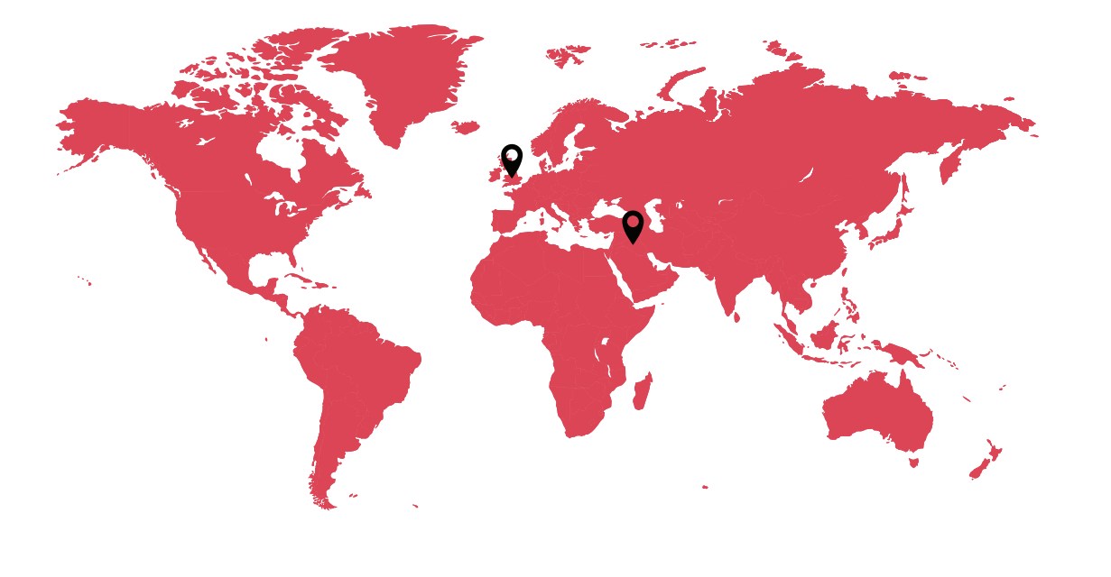 Sections offices in the United Kingdom and Iraq