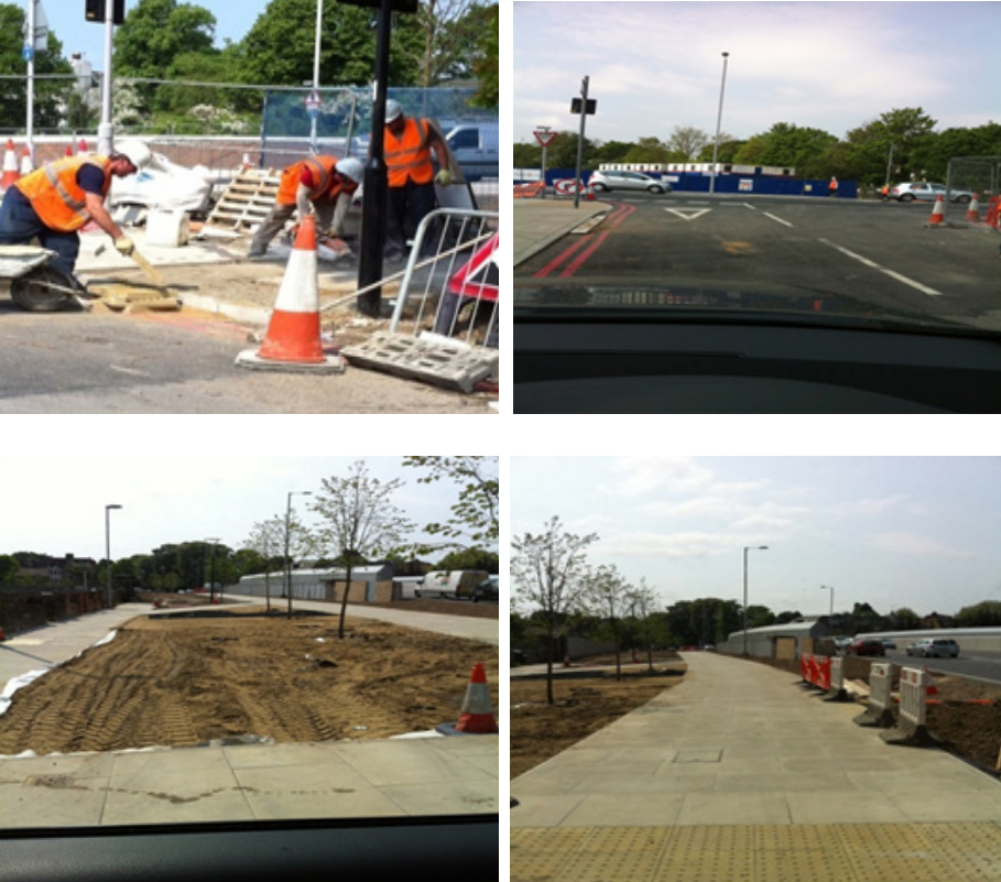 Road and footpath works, Barking